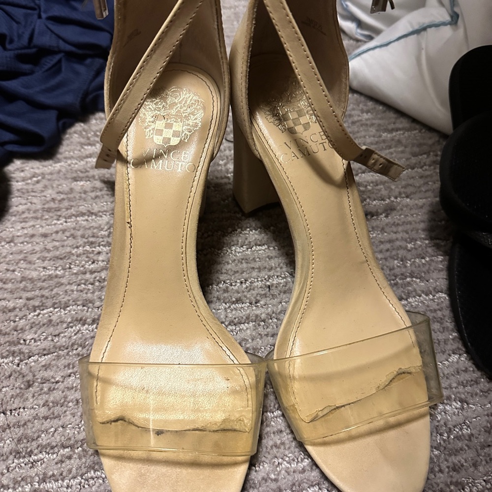 Vince Camuto Tan Stiletto Heels